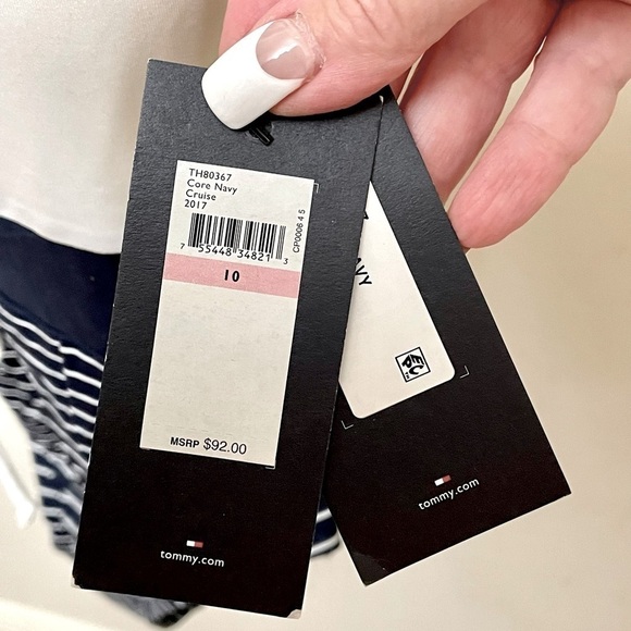 Tommy Hilfiger Swimsuit Bathing Suit Nautical Bow Size 10 NWT - Picture 6 of 15